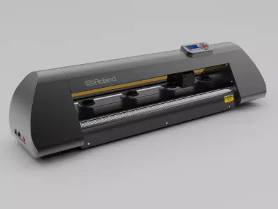 Roland Advanced Cutting Plotter Free low-poly 3D model