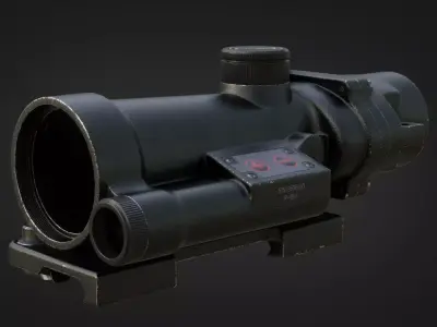 DCM-1 Szafir Scope Low-poly 3D model