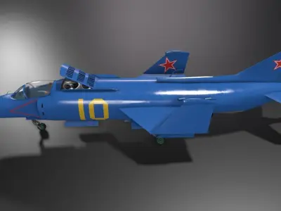 Yak 38M Low-poly 3D model