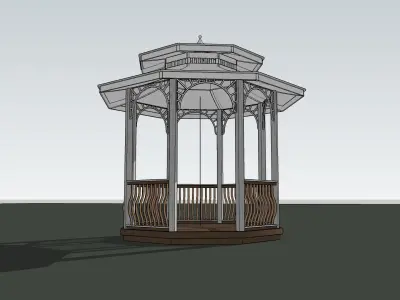 Best Model Gazebo - Pergola Low-poly 3D model
