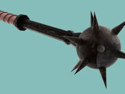 Star Gaming Weapon Low-poly 3D model