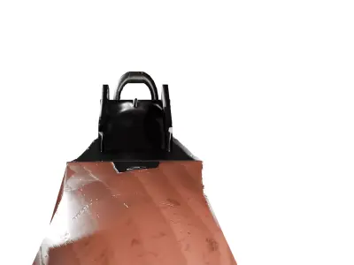 Toon PPSh-41 Low-poly 3D model