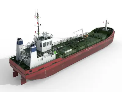 TANKER  Low-poly 3D model