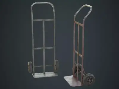 Hand Truck 4B Low-poly 3D model