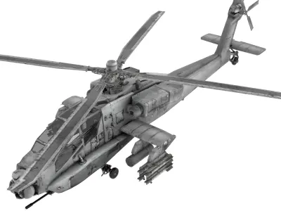 Apache AH-64D Free 3D model