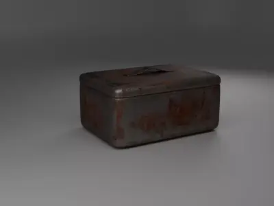 Metal Crate Pack - Rusted and Heavily Rusted Low-poly 3D model