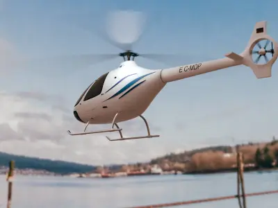 Helicopter Cabri G2 3D model