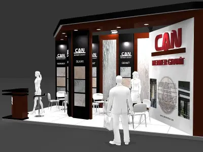 Exhibition Stand - ST0072 3D model