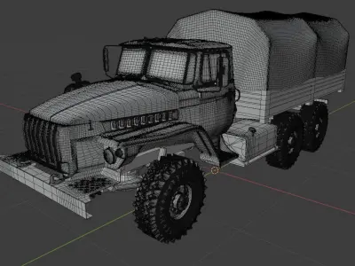Ural 4320  Free 3D model