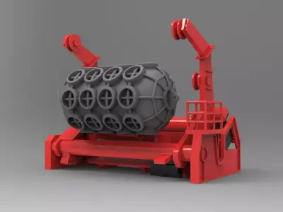 Fender with davit typ A 3D print model