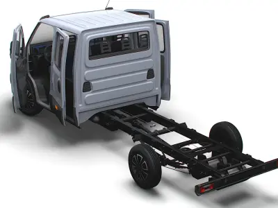 Iveco Daily Crew Cab L4 Chassis 2023 3D model