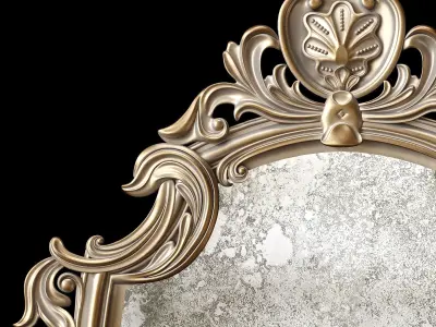 Rustic Wall Mirror  3D model