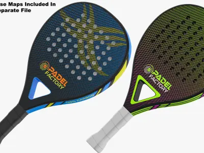 Padel Tennis Court 01 3D model