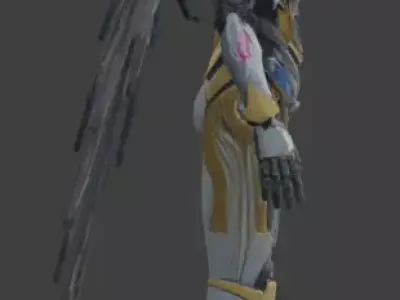 Cybernetic Isis Goddess 3D Model Analysis 3D model