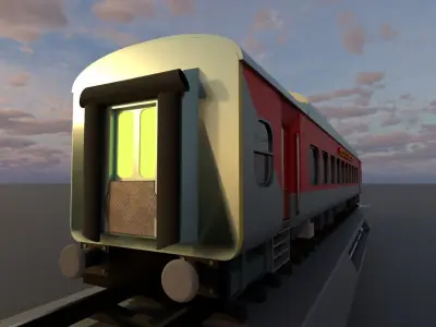 Indian Railways LHB Ac 3 -Tier Coach Featuring with Interior 3D model