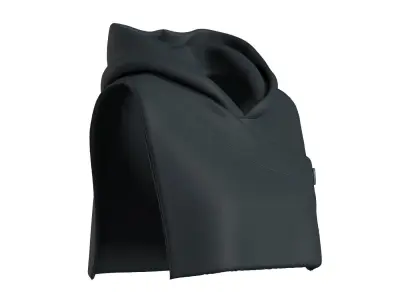 Dark Grey Hood Warmer 3D model