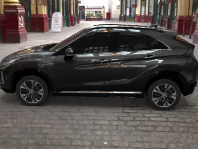 mitsubishi eclipse cross grey  3D model