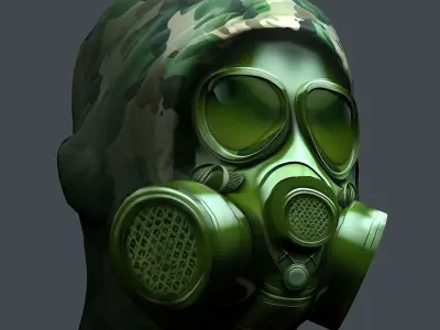 Helmet 3d model military combat Military Low-poly 3D model