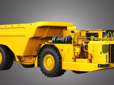 AD63 Underground Mining Dump Truck 3D model