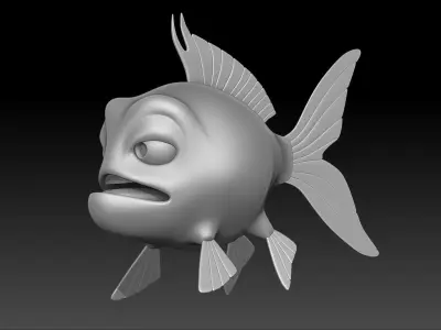 Fish cartoon 3D model