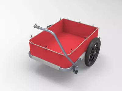 Bike Trailer 3D model purchase
