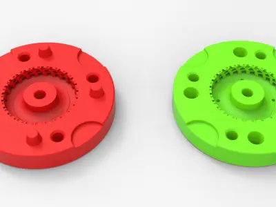Mold for diecast military truck tire 11 Scale 1 to 25 3D print model