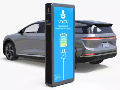 Lucid Gravity Electric SUV with Charging Station 3D model