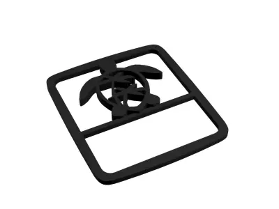 Jeep Wrangler Taillight covers Sea Turtle 3D model