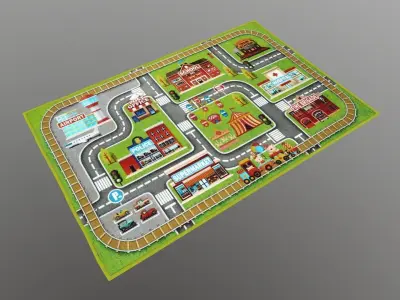 Kids Play Mat 3D model