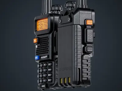 UV-5 walkie talkie game-ready 3d model Low-poly 3D model