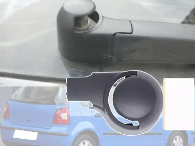 vw polo rear wiper arm cover 3D print model