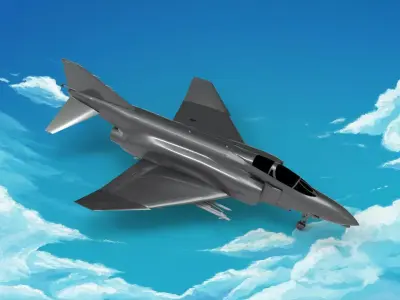 McDonnell Douglas F-4 Phantom 3D model buy