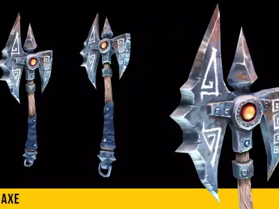 Battle Axe Free 3D model