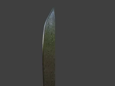 Sword - Machete - Damascus Steel 3D model