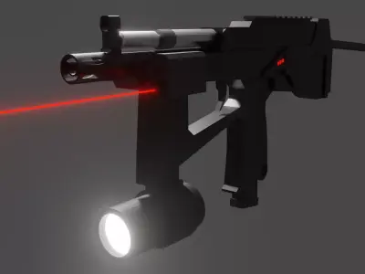 Custom PP2000 Low Poly Free 3D model