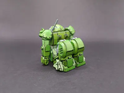 Scopedog DownMode Mecha Miniature 3D print model