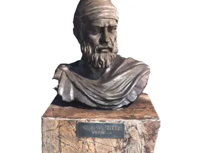 Dacian King Decebal Statue 3D model