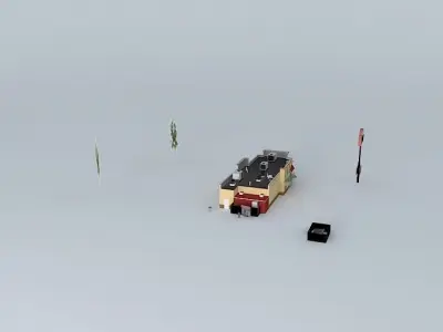Restaurant train Free 3D model
