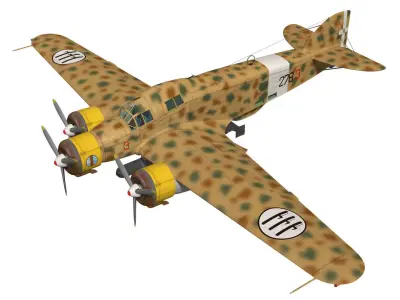 Savoia-Marchetti SM79 Sparviero 3D model