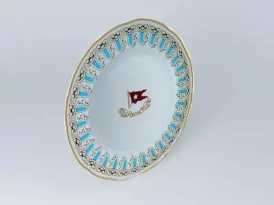 TITANIC 1st Class Dinner Plate Relic Free 3D model