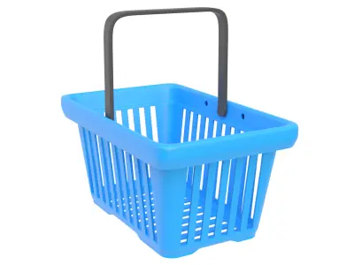 Shopping basket 06 3D model