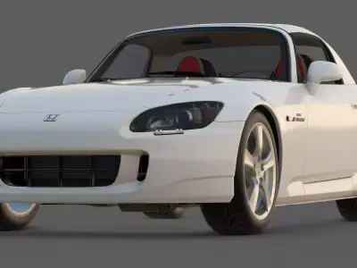 2009 Honda S2000 Ultimate Edition 3D Model  The Final VTEC Low-poly 3D model