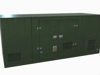 Power machine   Low-poly 3D model