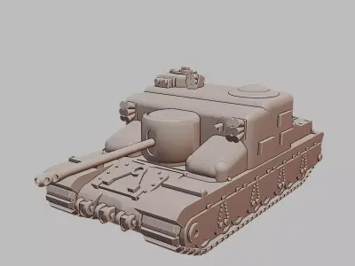 AT 15A Heavy Tank Destroyer 3D Printable  3D print model