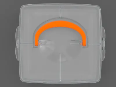 Plastic box 3D model get