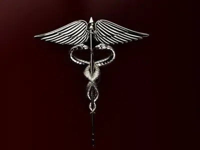 brooch medical symbol 3D print model