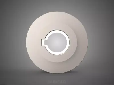 STANDARD 2 TWO DOUBLE GROOVE TRACK PULLEY SHEAVE WHEEL BELT GEAR 3D model