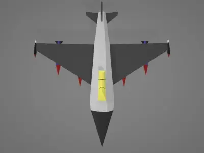 Fighter Jet Plane Free low-poly 3D model
