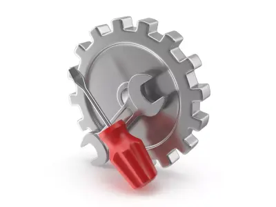 Repair Icon Low-poly 3D model
