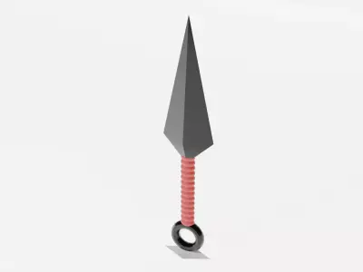 3D Kunai model Low-poly 3D model